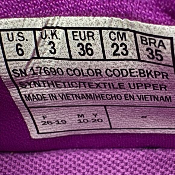 SKECHERS Air Cooled Go Run Purple Running Shoes SZ 6 - Picture 9 of 10